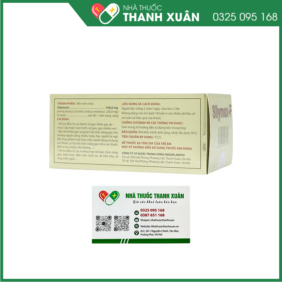 Silymax-F thuốc hỗ trợ bảo vệ và tăng cường chức năng gan